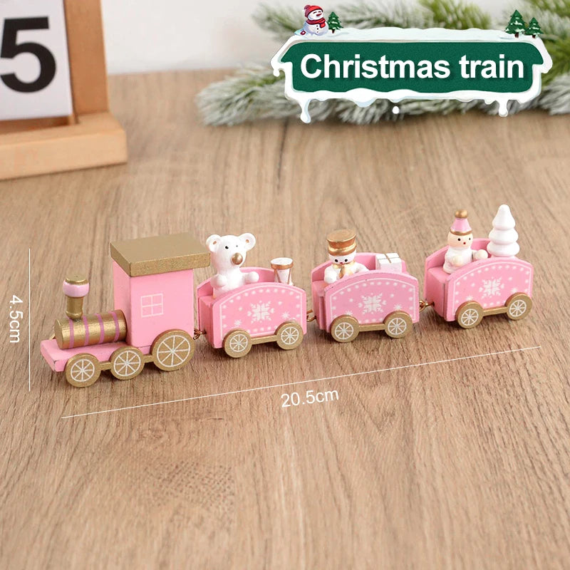 Tren Navideño de Madera - Decoración de Navidad - Bazar Urbano