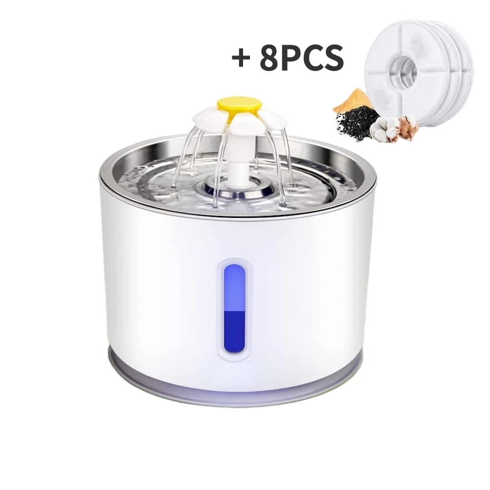 Fuente de Agua Automática 2.4L para Mascotas - Opciones