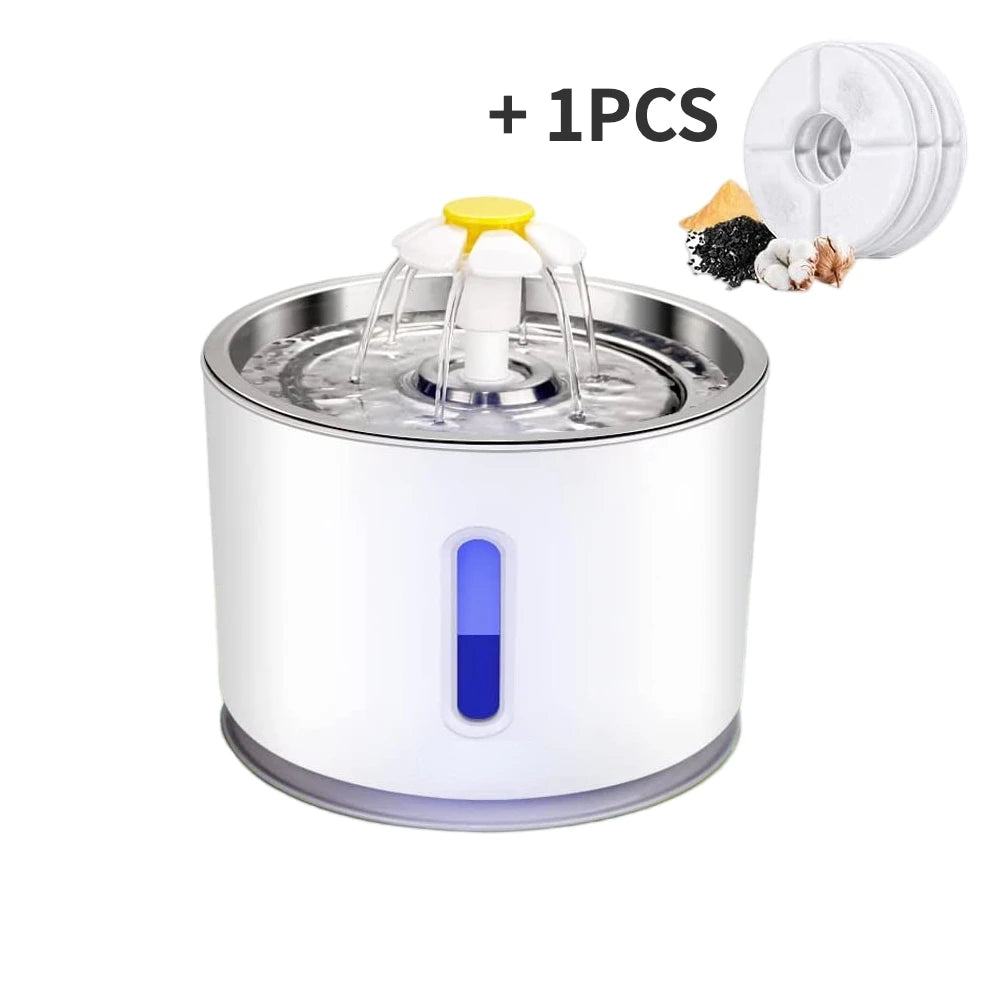 Fuente de Agua Automática 2.4L para Mascotas - Opciones