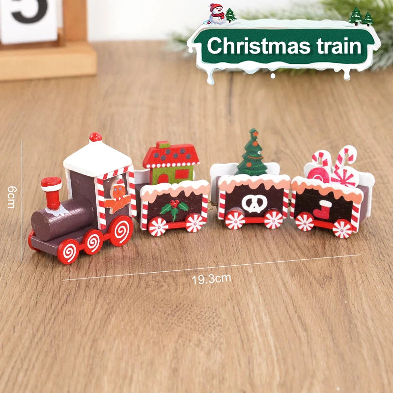 Tren Navideño de Madera - Decoración de Navidad - Bazar Urbano