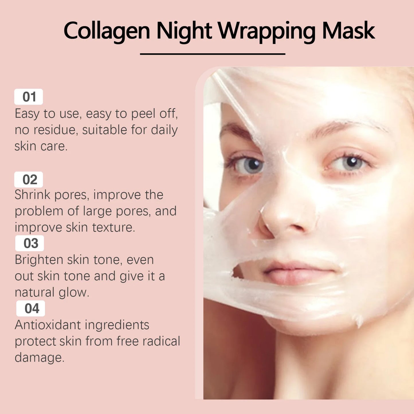 Collagen Night Peel-Off Mask – La Mascarilla Viral que Transforma tu Piel